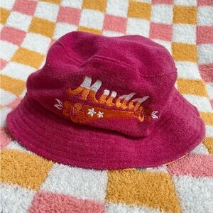 Y2K Mudd Pink/Striped Bucket Hat - Reversible | Kid’s OS